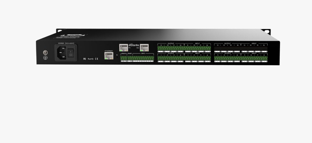 Аудио процессор ITC TS-P1212D  Dante 12х12